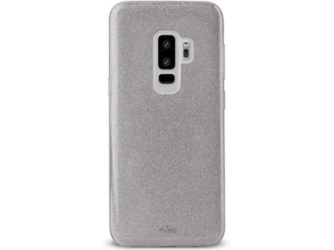 Carcasa Samsung Galaxy S9+ PURO Shine Plateado