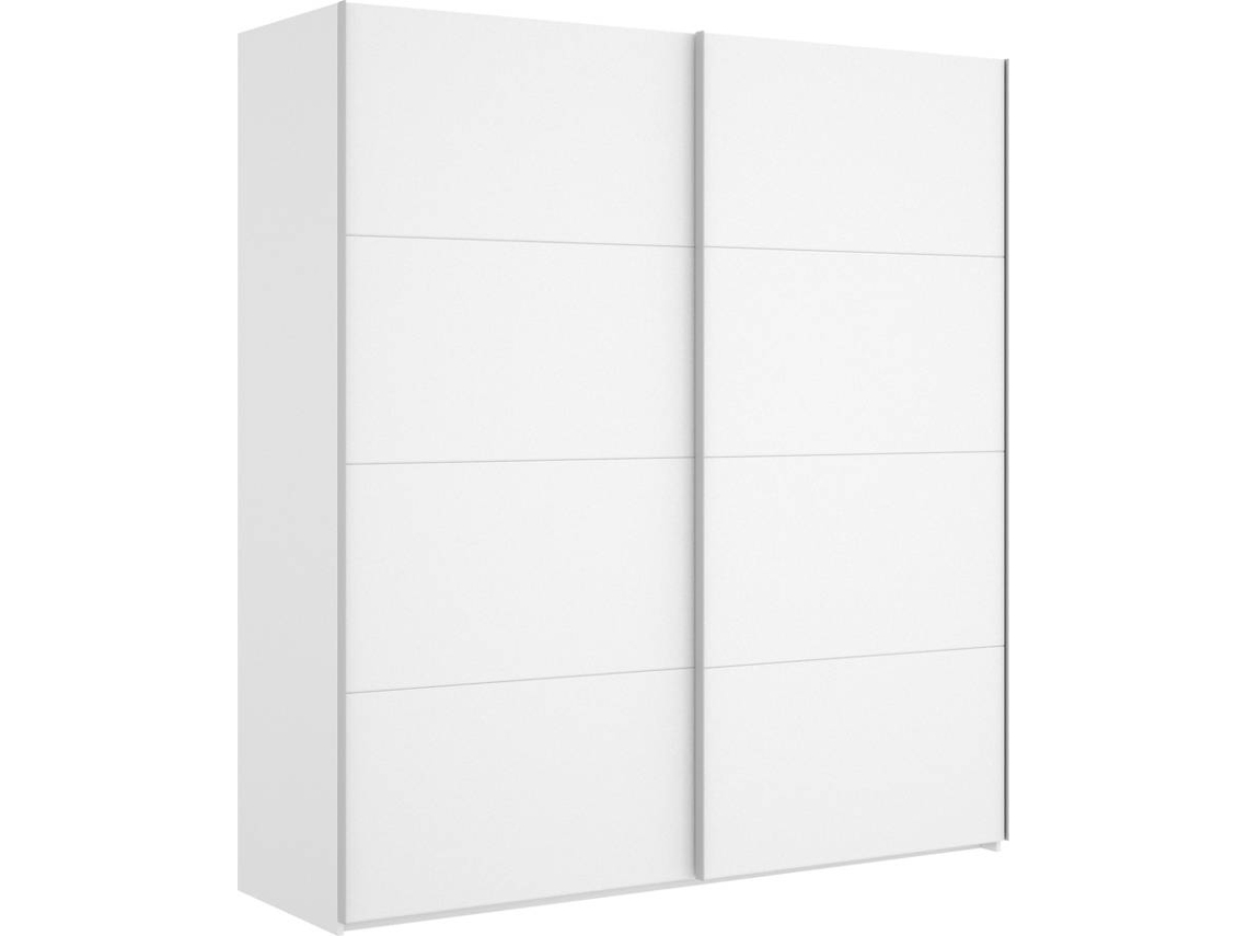 Armario 2 Puertas Corredera 180 DKIT Slide (Blanco Brillo - 204x180x65 cm)