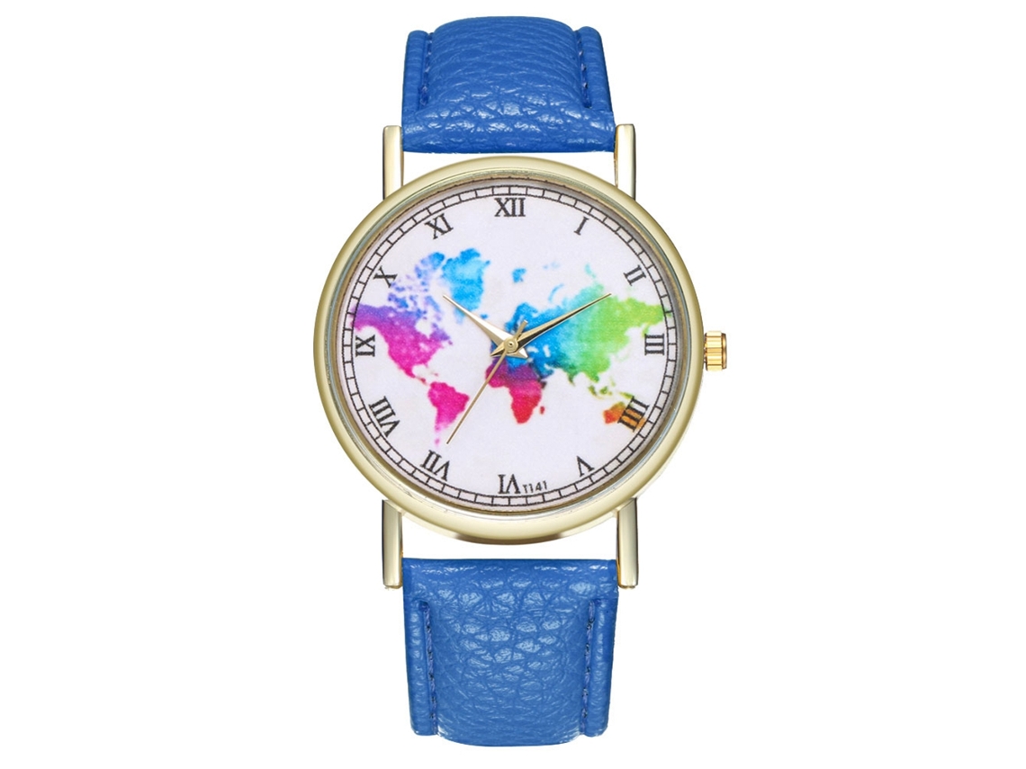 Reloj De Pulsera De Cuarzo Para Parejas De Estudiantes Con Correa De Poliuretano Y Esfera Redonda De Zafiro.