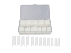 Rebe-360 Long False Nail Tips Com Caixa Para Salão De Uñas E Nail Art Natural Diy