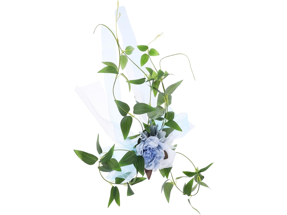 Decoración artificial para respaldos de sillas de boda con flores, reutilizable y fácil de instalar para ceremonias Gokoco
