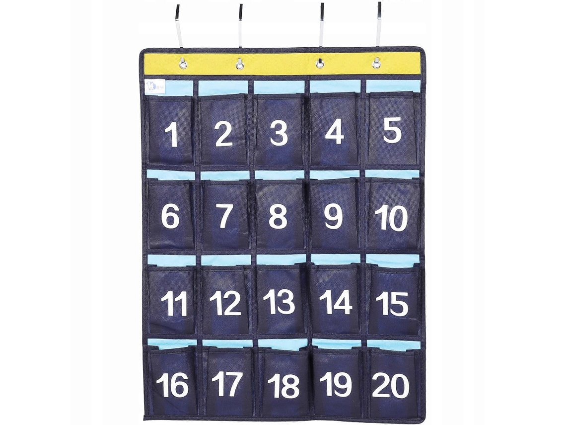 Organizador de tela plegable Olysi Shop con 9 compartimentos, blanco, 36 x 25 x 20 cm (paquete de 2)
