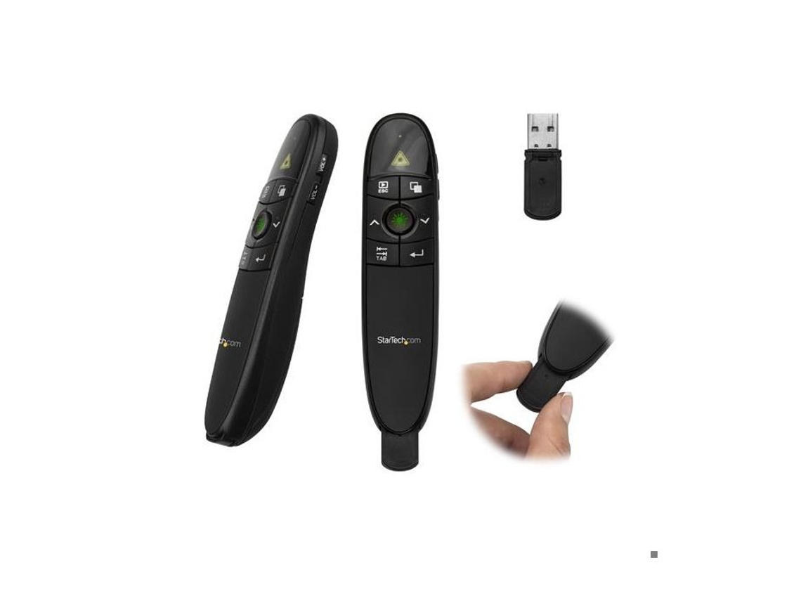 Presentador STARTECH.Con PRESREMOTEG Negro Inalámbrico (Con Laser)