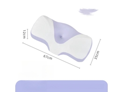 Almohada Cervical Ergonómica De Espuma Viscoelástica Para Aliviar El Dolor De Cuello (morado) Cuich