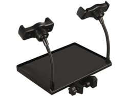 Soporte Para Micrófono Con Estante, Soporte Para Teléfono Móvil Y Pinza Para Partituras.