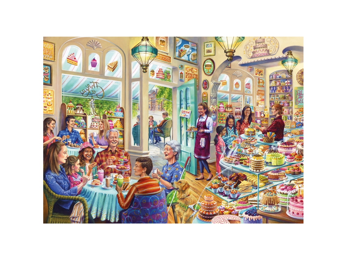 Rompecabezas de comida y bebida de 1000 piezas de Gibsons - Girl Delight