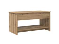 Mesa De Centro | Mesa De Café | Mesa De Salón Roble Artesanal 80 X 50,5 X 41,5 Cm