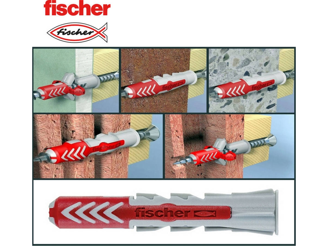 S.Of. Casquillo FISCHER Duopower 6X30S y Caja Tornillo 4.5X40Mm con 50Un 555106