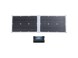 Panel solar portátil (controlador, puertos USB)