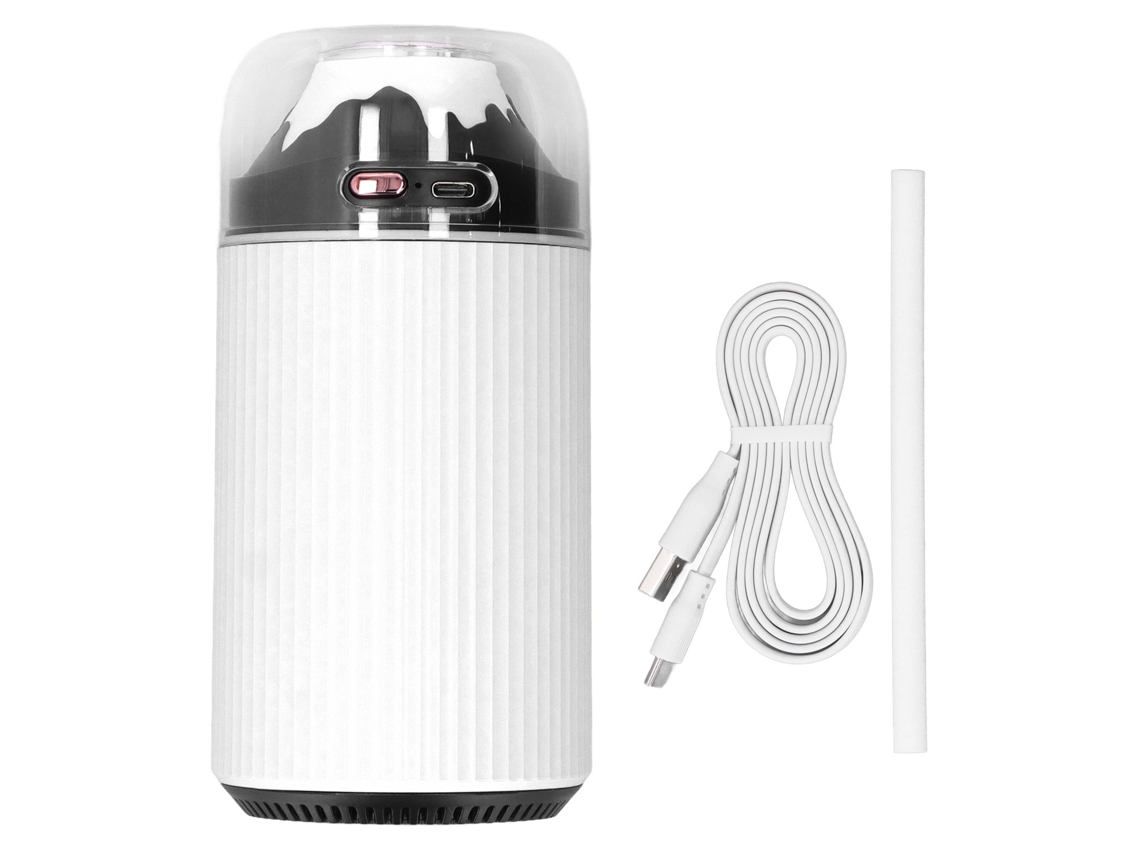 Minihumidificador 2 en 1 con luz nocturna de 300 ml, nebulizador USB portátil para coche y oficina, 5 V