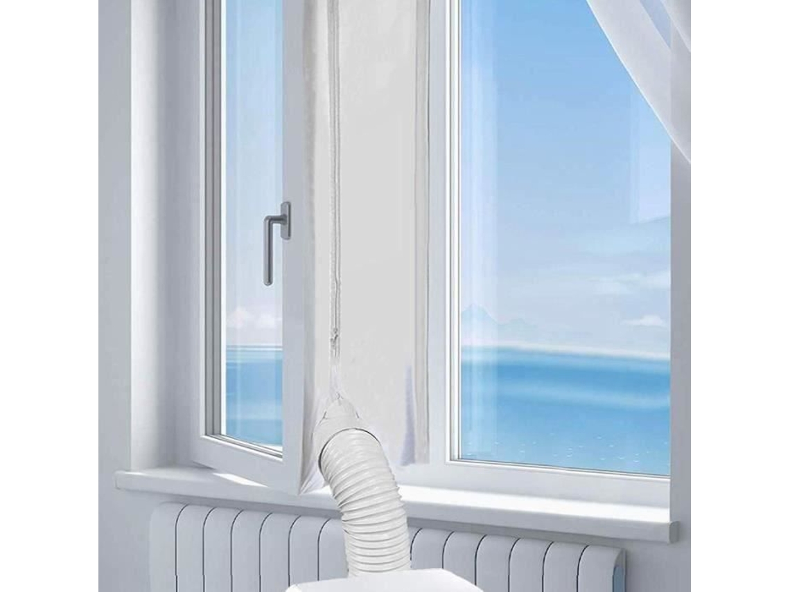 Sello de ventana Airlock para aire acondicionado portátil, sello de ventana Flexible para placa de sellado de tela de 400cm con