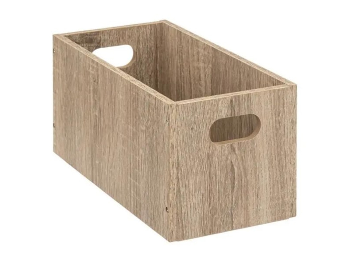 Caja de almacenamiento TG de madera marrón