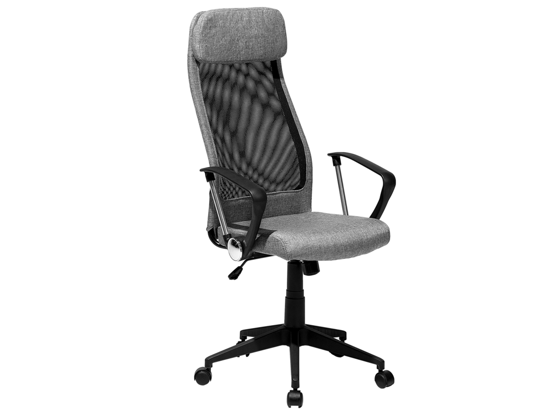 Silla de oficina BELIANI Pioneer de Poliéster Gris 63x63x126
