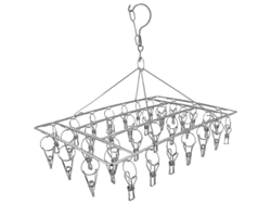 Tendedero rápido para calcetines con 40 púas de acero inoxidable para ropa interior y toallas.