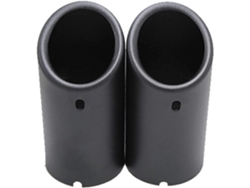Cubierta de tubo de escape de 70 mm para silenciador BMW E90/E92, negro mate.