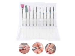Juego de brocas de diamante para uñas acrílicas profesionales y cutículas.