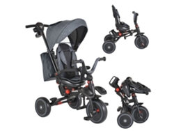 Triciclo Infantil Pluto Con Asiento Giratorio, Capota Y Mango Parental Hasta 25 Kg De Byox - Grey