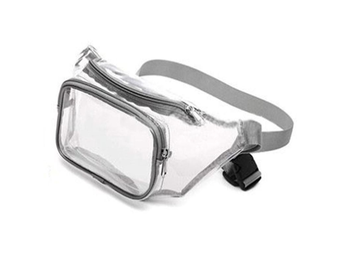 2026-bolsa De Cadera Transparente Impermeable Para Mujer Y Hombre, Viajes, Playa, Eventos, Conciertos Xxk Gris