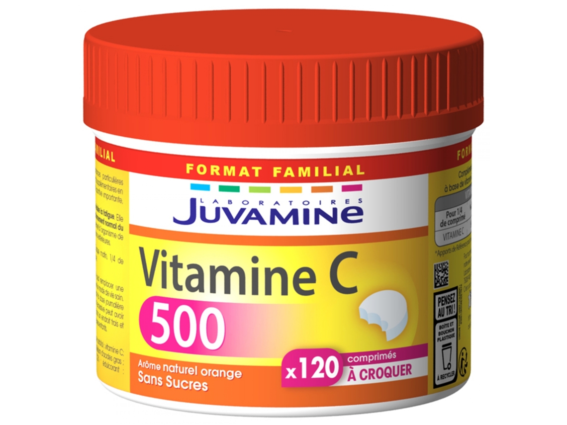 Vitamina C 500 120 Comprimidos Masticables JUVAMINE