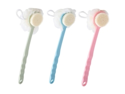 Cepillo De Masaje Corporal De 3 Piezas Con Mango Largo Para Exfoliación En El Baño Para Mujeres Y Hombres