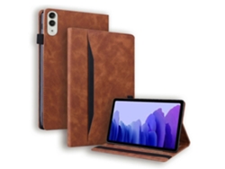 Tkdaddy - Funda protectora de piel sintética con tarjetero para tableta Lenovo Xiaoxin Pad Pro GT TB710FU, color marrón, Hengrongshen