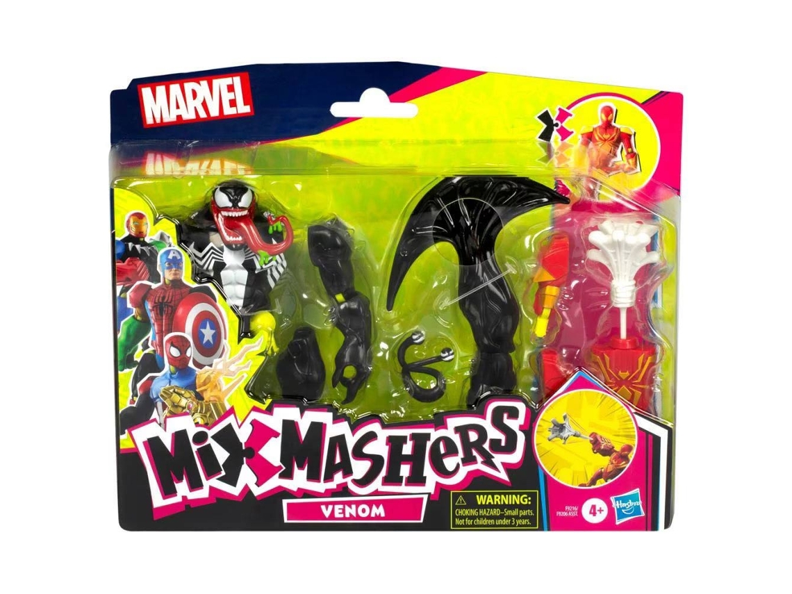 Spider Man Mixmashers Deluxe Venom 12cm Marvel Hasbro F9216/f9206