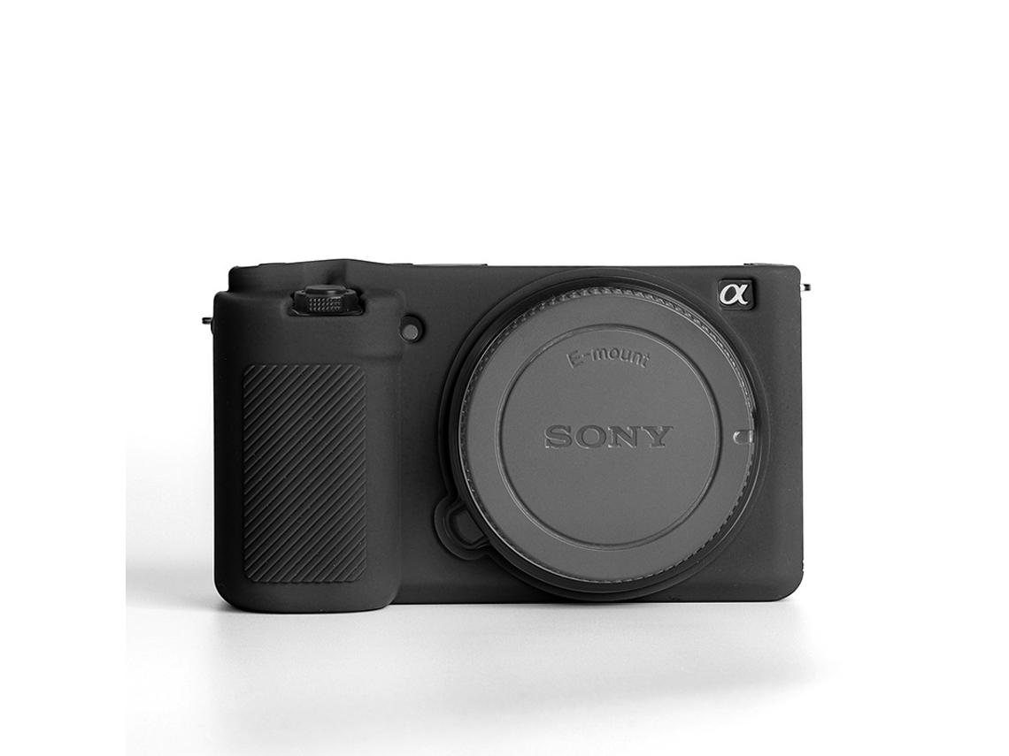 Funda de silicona HEXINYIGJLY para Sony ZV E10/ZV E10Lanti, resistente a arañazos y a la luz, con acceso completo, color negro.