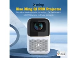 Proyector Xiao Ming Q1 Pro, corrección automática omnidireccional | Discurso de campo lejano | 500 lúmenes ANSI (no es un estándar falso)