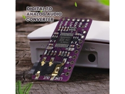 Módulo Decodificador Dac Pcm5102, Convertidor De Audio Estéreo Digital A Analógico I2s Iis 5v