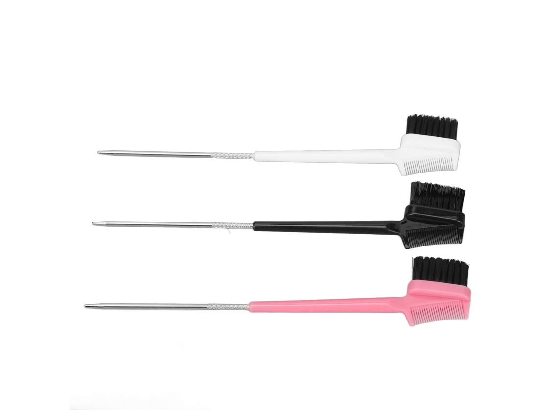 Juego De 3 Cepillos Y Peines Multifuncionales De Doble Cara Para Cejas Y Pestañas.