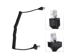 Cable De Micrófono De 8 Pines De 50 Cm Para Radio Kenwood, Negro, Flexible Y Duradero.
