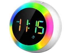 Reloj despertador infantil Moonsun con luz nocturna y doble alarma SFUSHOS