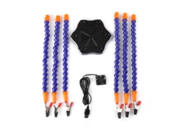 Estación De Soldadura De 6 Brazos Con Ventilador Usb Para Accesorios De Modelos Rc (negra)