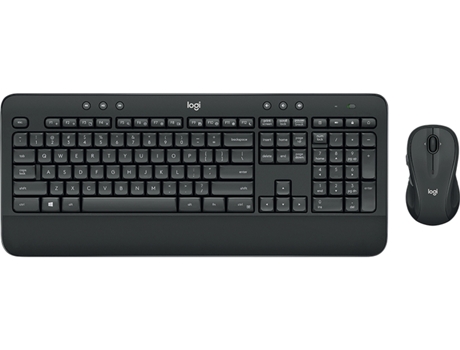 Teclado LOGITECH Advanced Mk545 (Inalámbrico - Inglés - Negro) + Ratón