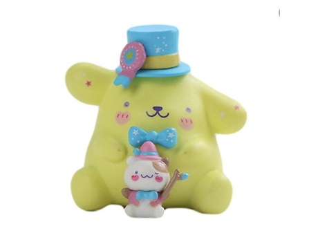 Tokoh anime cinnamoroll gasha tokoh kawaii sanrio model mainan pvc buatan tangan boneka anime mainan ornamen hadiah untuk anak-anak