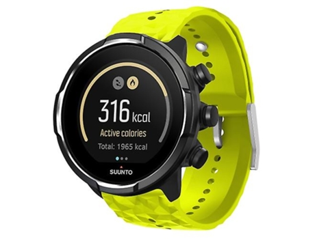 Correa para Suunto 9 Rhombus Texture Correa de Reloj de Silicona Verde Hierba VENISYMLIS