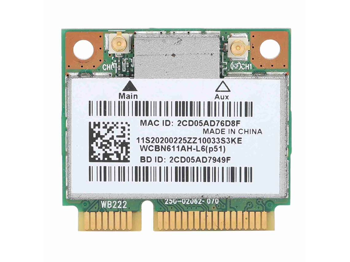 Placa de rede semi-fibra (compatível com banda dupla e função Bluetooth) Atheros AR5B22 Placa de rede semi-fibra de 300 m com bandas duplas 2.4/5G 4