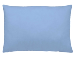 Funda de Almohada NATURALS Funda Almoahda Lisa Extra Fabricado Algodón Azul (45x90)