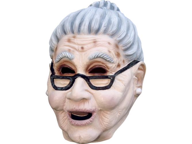 Máscara DISFRAZZES Anciana Con Gafas Látex