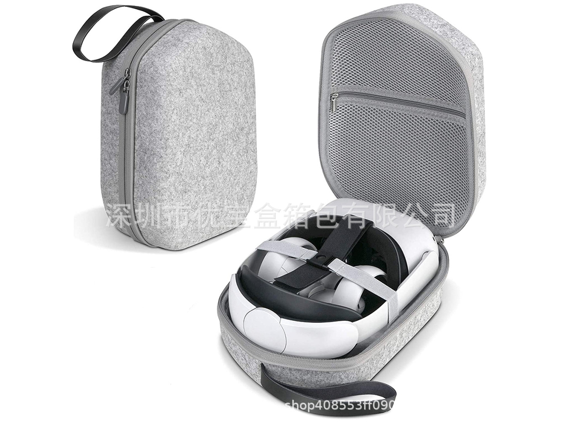 Estuche De Almacenamiento Para Casco Vr Compatible Con Oculus Quest 2 Hecho De Material Eva 1,2,3