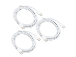3pcs Cabo Usb C Para Usb C Pd 60w Carregamento Rápido Compatível Com Iphone 15 Galaxy S23 S22 S21 S20 S10 1m