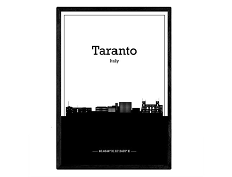 Poster NACNIC Mapa de Taranto Italia (A3)