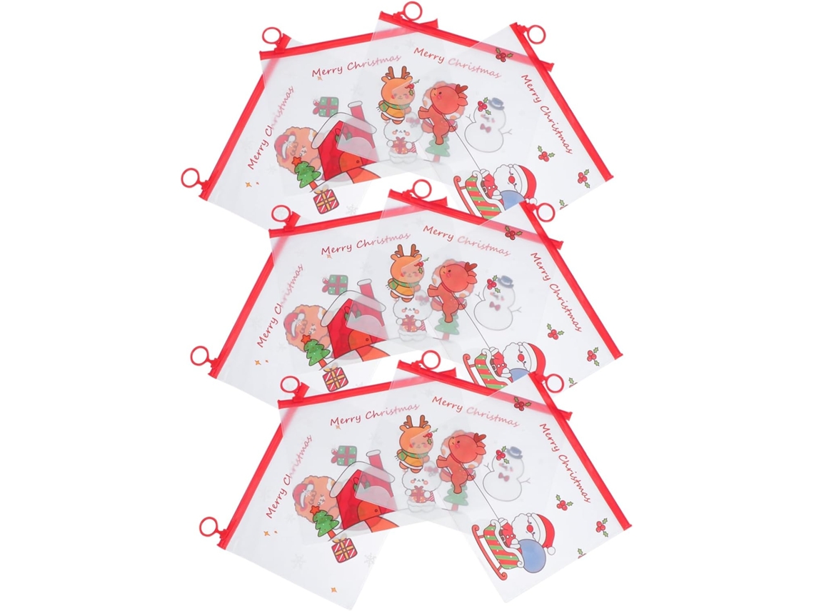 Set Slowmoose de 12 artículos de papelería navideños, neceser y estuche para lápices.