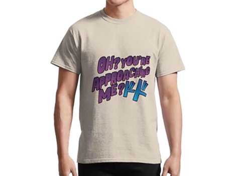 Camiseta ROCKINSTONE Oh Youre Approaching Algodón para Hombre (L - Blanco)