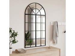 Espejo de pared arqueado de 60x110 cm, hierro negro HARLANV1