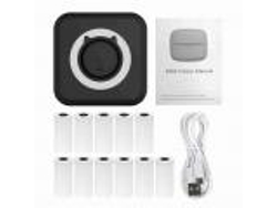 All-in-one Wireless Portable Mini Photo Printer With Bt Connection For Ios Android, Comes With 11 57mm Paper Rolls