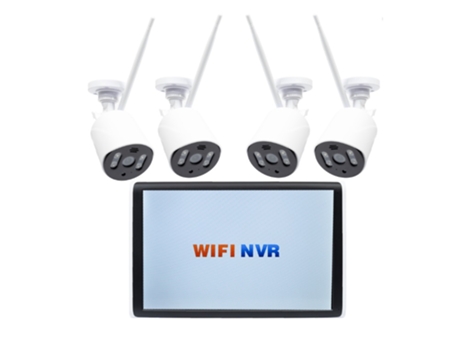 CCTV 4 cámaras con grabador compacto con monitor 10 PNI House WiFi680 4 cámaras Wi-Fi