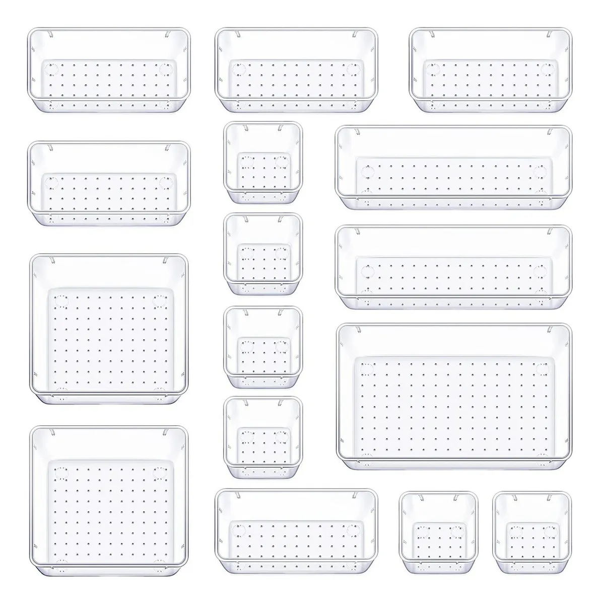 Caja de almacenamiento de plástico transparente Setevayotoy