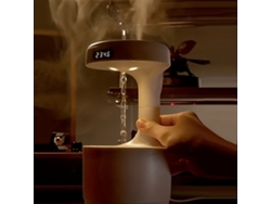 Humidificador antigravedad con reloj y luz nocturna Pickifyvayotoy