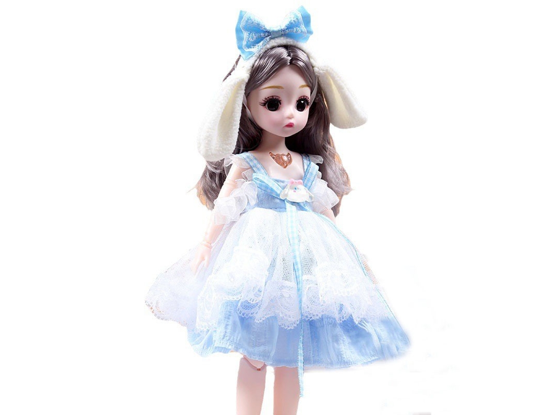 Vestido de princesa de 30 cm, muñeca de juguete para niña